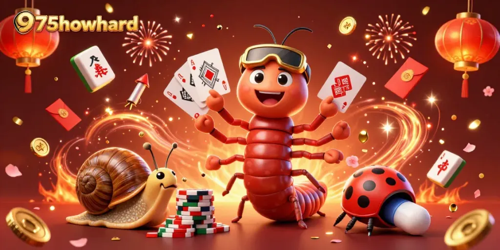Experience vibrant gaming with 975howard's cartoon dealer and thrilling casino elements.